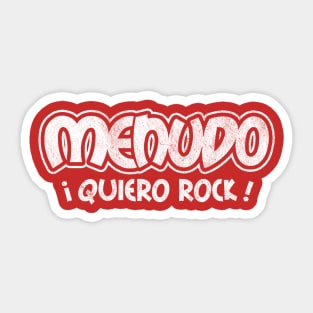 Quiero Rock White Sticker